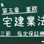 宅建業法　第五章　業務　第三節　指定保証機関